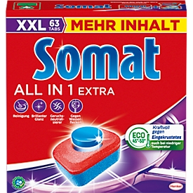 Somat Spülmaschinentabs All in 1 Extra, in der XXL-Packung, 63 Stück