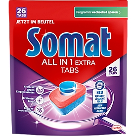 Somat vaatwastabletten All-in-1 Extra, 26 stuks