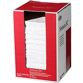 Sontara® EC crêpe poetsdoeken, wit, 1000 doeken/doos