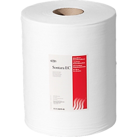 Sontara® EC crêpe poetsdoeken, wit, 400 vellen/rol
