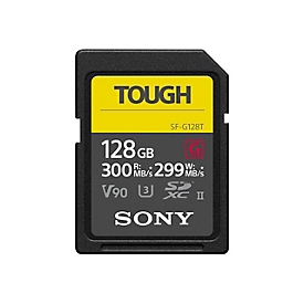 Sony SF-G series TOUGH SF-G128T - Flash-Speicherkarte - 128 GB - Video Class V90 / UHS-II U3 / Class10 - SDXC UHS-II