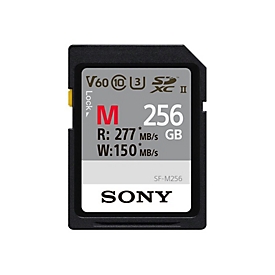 Sony SF-M Series SF-M256 - Flash-Speicherkarte - 256 GB - Video Class V60 / UHS-II U3 / Class10 - SDXC UHS-II