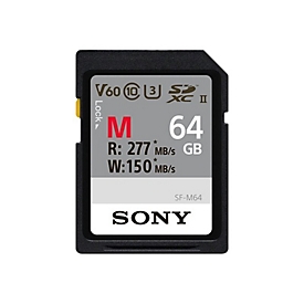 Sony SF-M Series SF-M64 - Flash-Speicherkarte - 64 GB - UHS Class 3 / Class10 - SDXC UHS-II