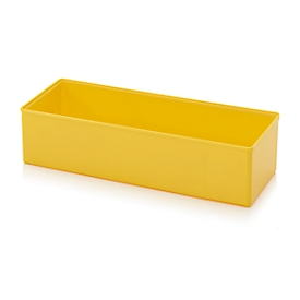Sortimentskasten Einsatzkasten, für Rastergröße 2 x 5, rechteckig, gelb