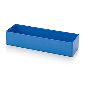 Sortimentskasten Einsatzkasten, für Rastergrösse 2 x 6, rechteckig, blau