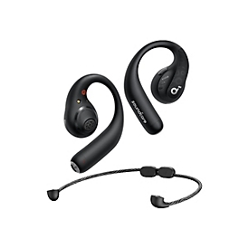 Soundcore AeroFit Pro - True Wireless-Kopfhörer mit Mikrofon - offenes Ohr - über dem Ohr angebracht - Bluetooth - Dynamic Black