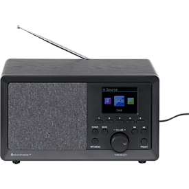 Soundmaster DAB+/UKW-PLL Radio DAB350SW, schwarz