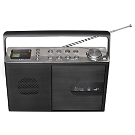 Soundmaster Radio numérique EliteLine RCD1190, DAB+/UKW, CD/USB/Bluetooth, écran couleur, fonctionnement sur secteur et sur piles, noir