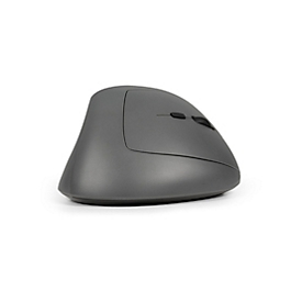 Souris verticale Bakker Elkhuizen MidWay, pour gauchers, 7 boutons et molette de défilement, jusqu'à 10 m, USB-C/Bluetooth, L 72 x P 103 x H 60 mm, gris foncé