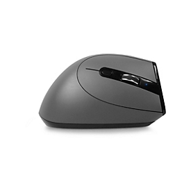 Souris verticale Bakker Elkhuizen PRF Pro, pour gauchers, 8 boutons et molette de défilement, jusqu'à 10 m, USB-C/Bluetooth, L 110 x P 70 x H 85 mm, gris foncé