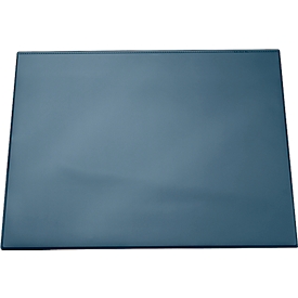 Sous-main Durable - en film plastique - 650 x 520 mm - avec plaque transparente - bleu