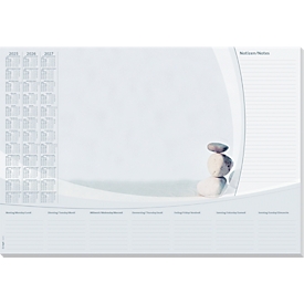 Sous-main triennal Harmony - papier - 2025/2026/2027 - L 595 x l. 410 mm - 80 g/m² - 30 feuilles