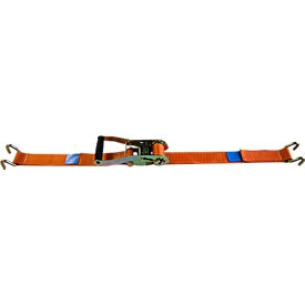 Spanband met ratel, 50 mm, 2-delig, met klauwhaken, 8 m