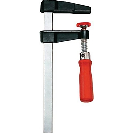 Spanklem van drukgietmetaal LM, spanwijdte 100 mm, opening 50 mm, houten handgreep 15 x 5 mm, BESSEY