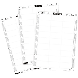 Spare sheets of insertable labels, 30 x 60 mm, 540 pieces,