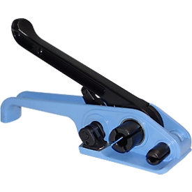 Special tensioning device for PET strap up to 19 mm