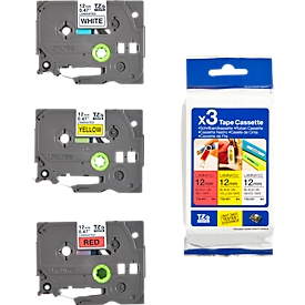 Speciale aanbieding TZe-31M3, 3 cassettes, 12 mm
