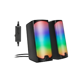 SPEEDLINK Lautsprecher TONOS RGB Stereo schwarz retail - Speaker - 20 KHz