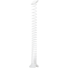 Spirale pour câbles, hauteur d'extension 1300 mm, Ø 90 mm, vertical jusqu'au sol, universel, plastique, blanc