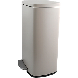 SPIRELLA Treteimer AKIRA, 50 Liter, Tretmechanismus, B 297 x L 427 x H 643 mm, taupe