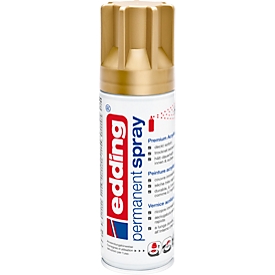 Spray edding 5200, 200 ml, Peinture acrylique mat Premium, portée env. 50-60 mm, doré mat
