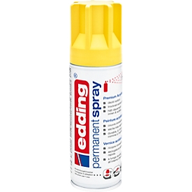Spray edding 5200, 200 ml, Peinture acrylique mat Premium, portée env. 50-60 mm, jaune mat