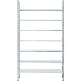 SSI Schäfer Archive Shelving, Basic Bay, 7 étagères, L 995 x P 300 mm, galvanisé