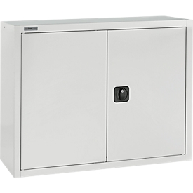 SSI Schäfer Aufsatzschrank, abschließbar, Höhe 800 mm, Breite 800 mm, lichtgrau