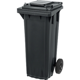SSI Schäfer Mülltonne PRO 80 WAVE, 80 l, fahrbar, schwarzgrau