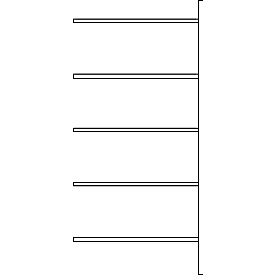 SSI Schäfer R3000 Modular Shelving System SSI Schäfer R3000, Additional shelving, 5 galvanized shelves, W 1025 x H 1960 mm, 100 kg