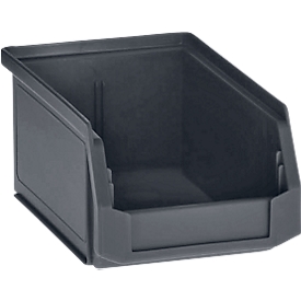 SSI Schäfer Sichtlagerkasten Serie ENTRY 211, recycelter Kunststoff, L 160 x B 95 x H 75 mm, Inhalt 0,9 L, schwarz