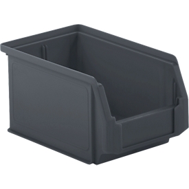 SSI Schäfer Sichtlagerkasten Serie ENTRY 221, recycelter Kunststoff, L 230 x B 140 x H 121 mm, Inhalt 2,7 L, schwarz