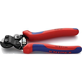 Staalkabelschaar L.160 mm, gepolijst, met meercomponentenbekleding, KNIPEX