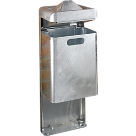 Staande asbak-/afvalcombinatie, 35 l, gegalvaniseerd