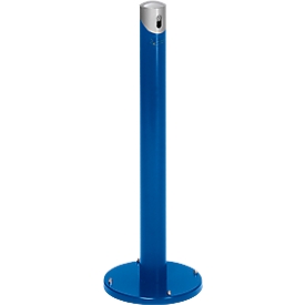 Staande asbakzuil SG 105R, rond, gentiaanblauw