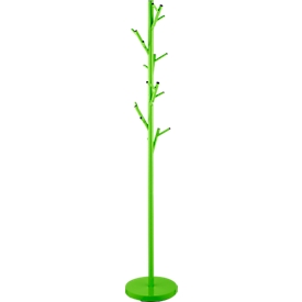 Staande kapstok Tree - stalen - 18 haken - groen