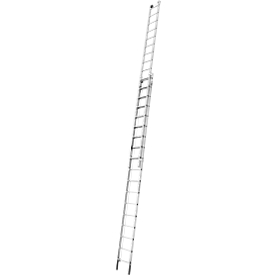 Stabilo aluminium extension ladder with rope, 2-part, 2 x 15 rungs