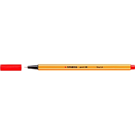 STABILO Fineliner Point 88, 10 Stück, rot
