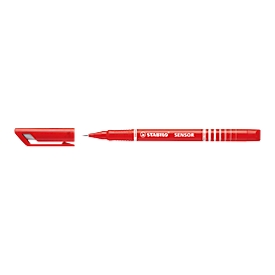 Stabilo Fineliner Sensor, lijndikte 0,3 mm, rood, 10 st.