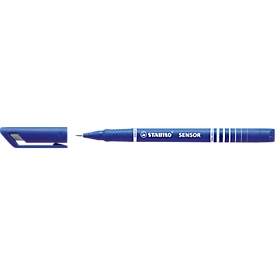 Stabilo Fineliner Sensor, Strichbreite 0,3 mm, blau, 10 St.