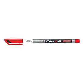 STABILO Write-4-all - Rouge - Rouge - Argent - Moyen - 1 mm - Vitrocéramique - Feuille - Verre - Métal - Plastique - Allemagne