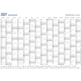 STAEDTLER Lumocolor-jaarplanner 2027, afwisbaar, incl. stift en toebehoren, DIN A1, liggend formaat