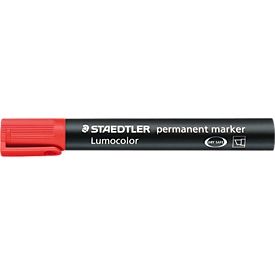 STAEDTLER Lumocolor permanent marker 350, 10 Stück, rot