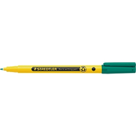 Staedtler Noris fineliner, ronde punt, lijndikte 0,6 mm, inkt op waterbasis, gerecycled kunststof, schrijfkleur groen, 1 stuk