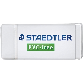 Staedtler Radierer, für Bleistifte und radierbare Buntstifte, PVC-frei, B 43 x T 19 x H 13 mm, Kunststoff, weiß