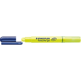 Staedtler Textmarker Gel, mit gelartiger Wachsmine, Minendurchmesser 9 mm, gelb