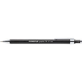STAEDTLER vulpotlood grafiet, zeshoekige gripzone, gum, HB, 0,7 mm, zwart