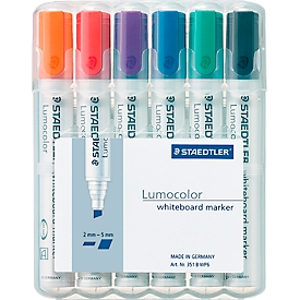 STAEDTLER whiteboardmarker Lumocolor®, 2-5 mm, set van 6