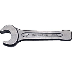 Stahlwille clé à fourche à frapper 4204, SW 27 mm, longueur 180 mm, acier chrome-alloy, hexagonal