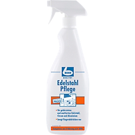 Stainless steel cleaner Dr. Becher, for brushed/matt stainless steel, chrome and aluminum, 1 l in spray bottle